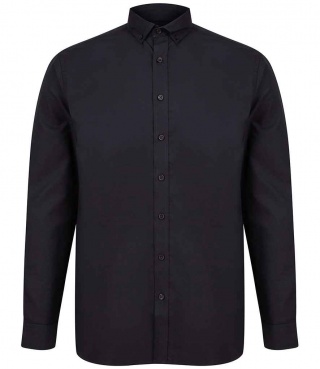Henbury H512C Modern Long Sleeve Classic Fit Oxford Shirt